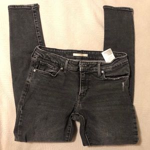 Grey Distressed 721 Skinny Size 29